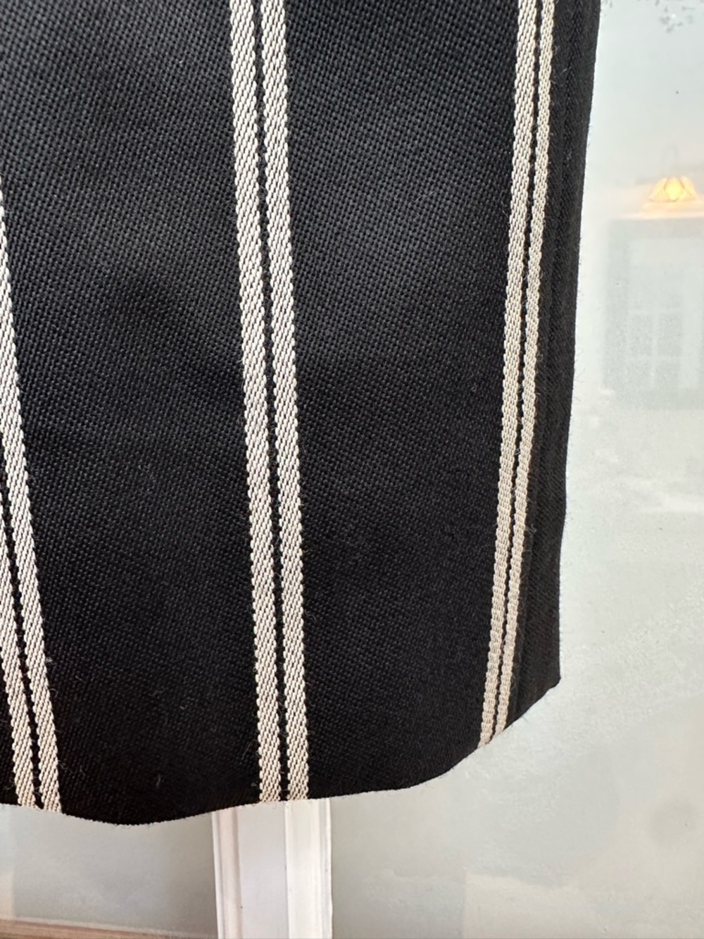 Vintage Yves Saint Laurent 80’s Chic Stripe Timeless Classic Pencil Skirt Size 6 - Picture 4 of 11